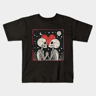 Cute Spooky Valentines Day 2024 Kids T-Shirt